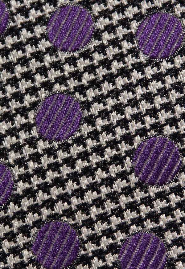 Paul Stuart Circle And Houndstooth Silk Tie