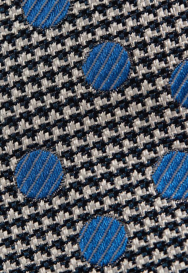 Paul Stuart Circle And Houndstooth Silk Tie