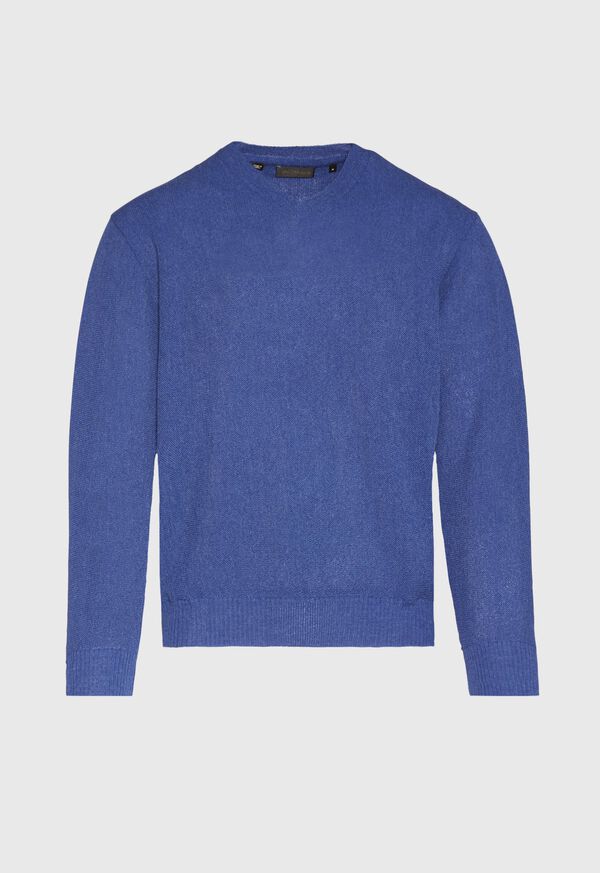 paul stuart Classic Alpaca Links V-Neck Sweater