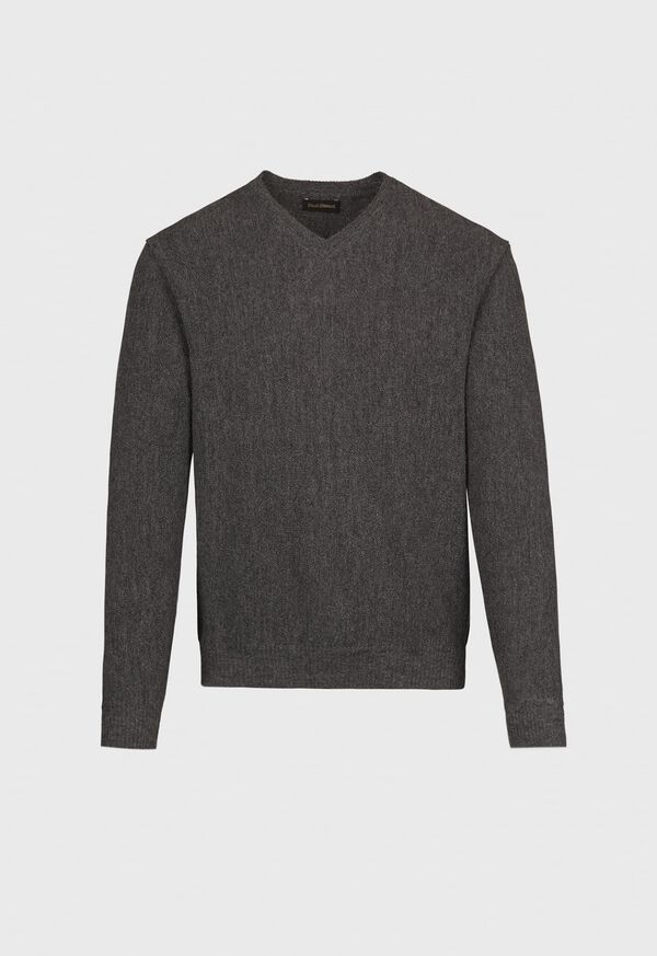 paul stuart Classic Alpaca Links V-Neck Sweater