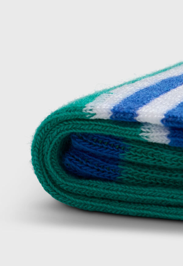 Paul Stuart Colorblock And Stripe Crew Sock