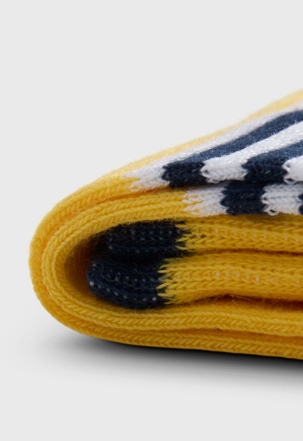 Paul Stuart Colorblock And Stripe Crew Sock