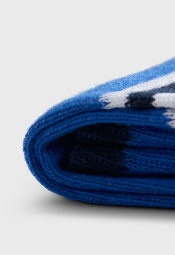 Paul Stuart Colorblock And Stripe Crew Sock