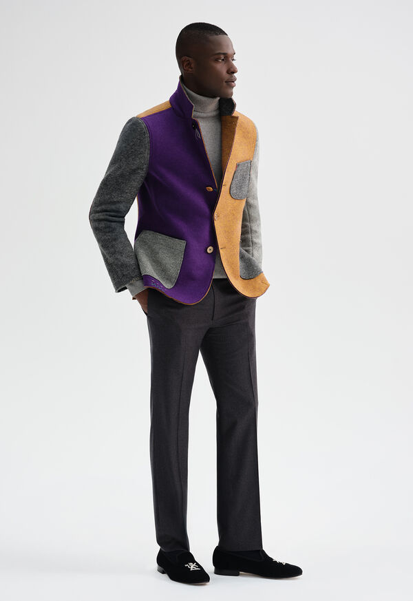 Paul Stuart Colorblock Raw Edge Jacket