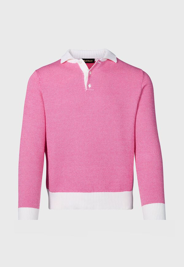 paul stuart Cotton Birdseye Pullover