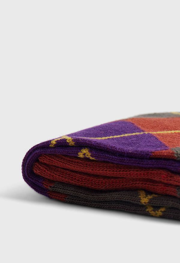 Paul Stuart Cotton Blend Argyle Sock