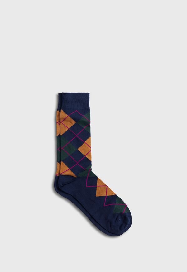 paul stuart Cotton Blend Argyle Sock
