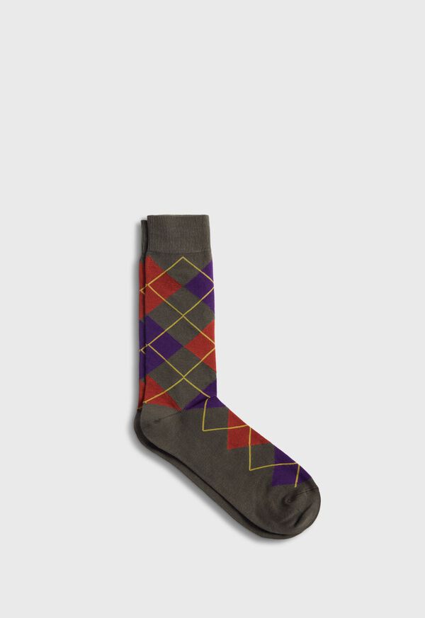 paul stuart Cotton Blend Argyle Sock