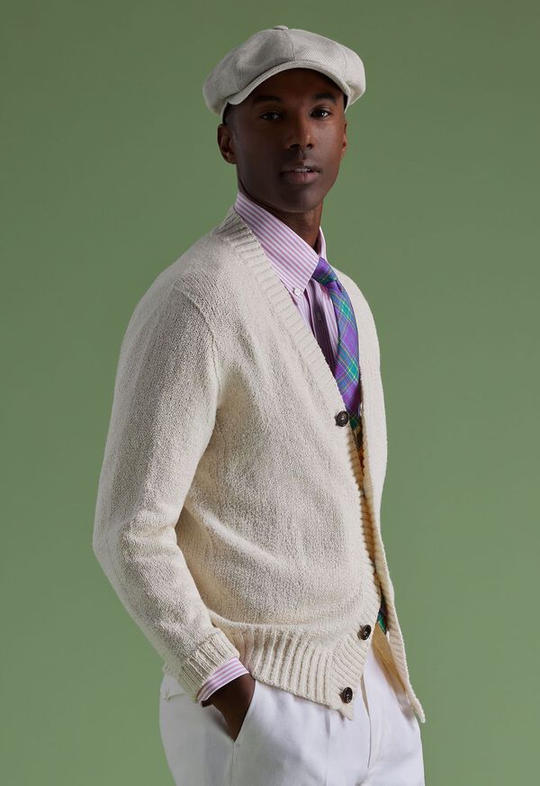 Paul Stuart Cotton Button Front Cardigan