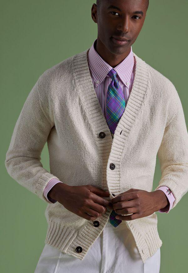 Paul Stuart Cotton Button Front Cardigan