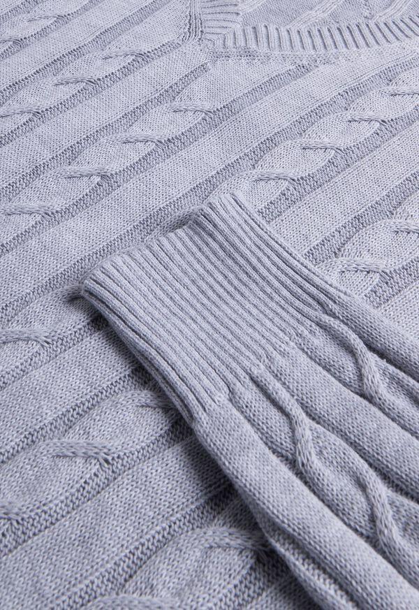 Paul Stuart Cotton Cable V-Neck Pullover