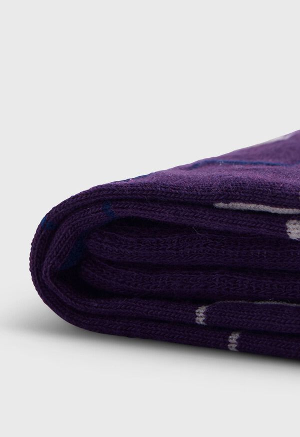 Paul Stuart Cotton & Cashmere Blend Zig Zag Sock