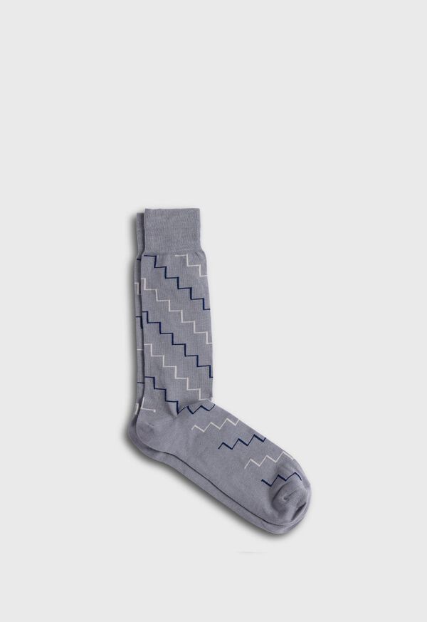 paul stuart Cotton & Cashmere Blend Zig Zag Sock