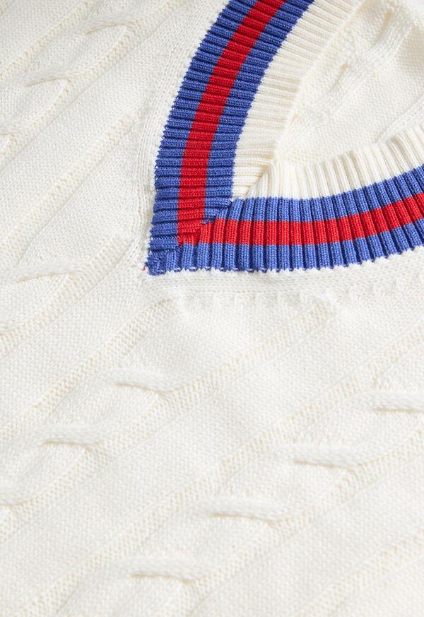Paul Stuart Cotton & Cashmere Cable Knit Vest