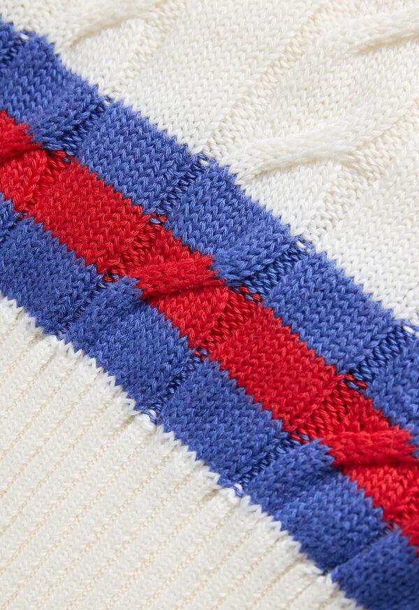 Paul Stuart Cotton & Cashmere Cable Knit Vest