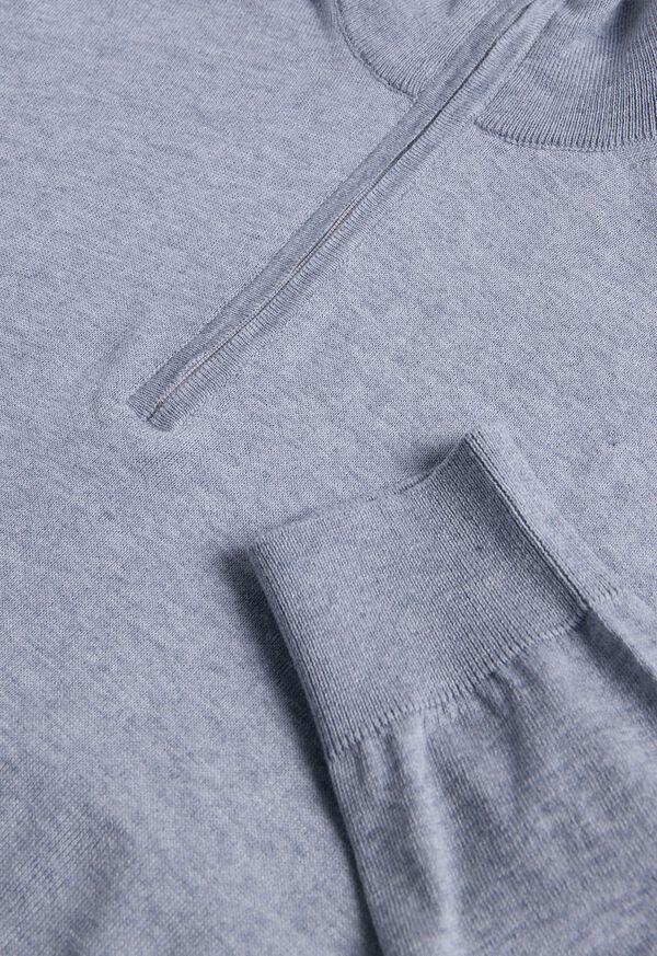 Paul Stuart Cotton & Cashmere Quarter Zip Sweater