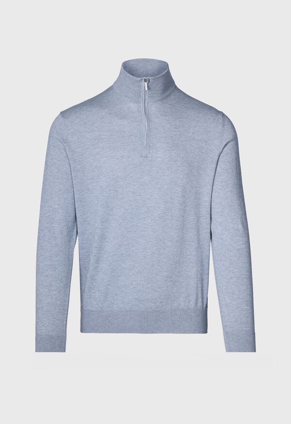 paul stuart Cotton & Cashmere Quarter Zip Sweater