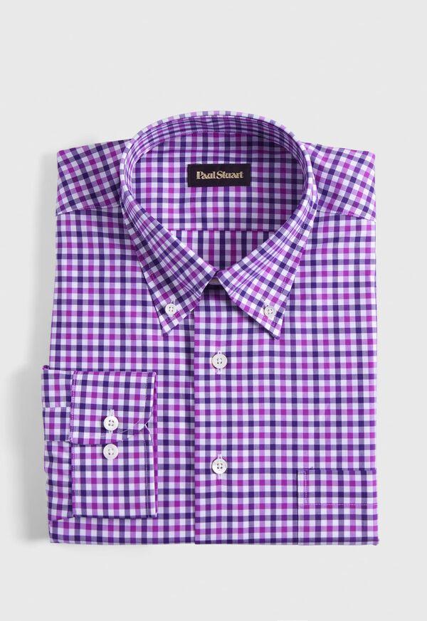 paul stuart Cotton Check Sport Shirt