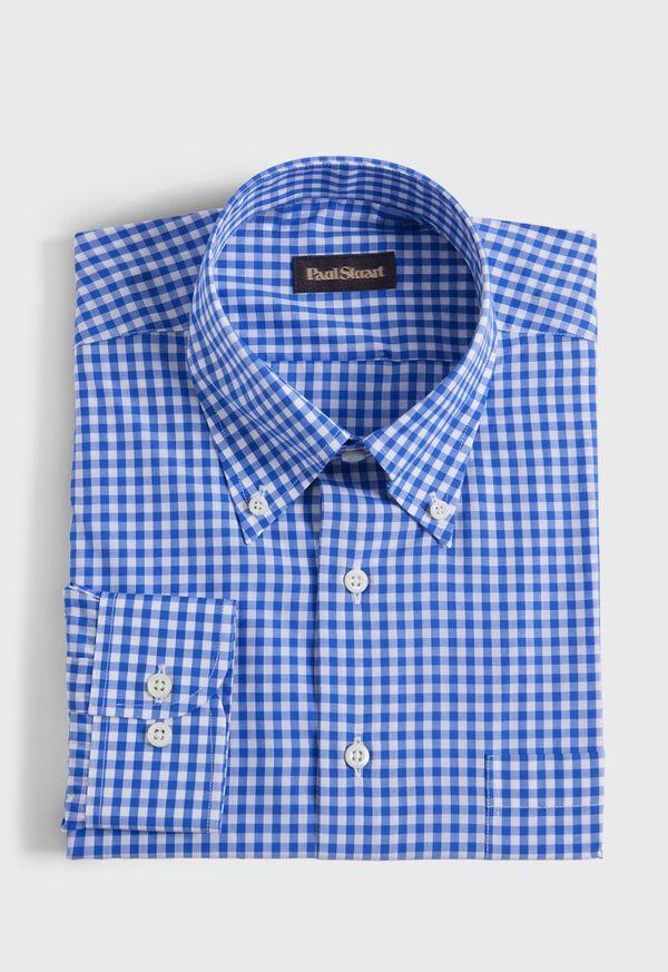 paul stuart Cotton Classic Gingham Sport Shirt