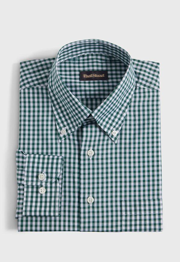 paul stuart Cotton Classic Gingham Sport Shirt