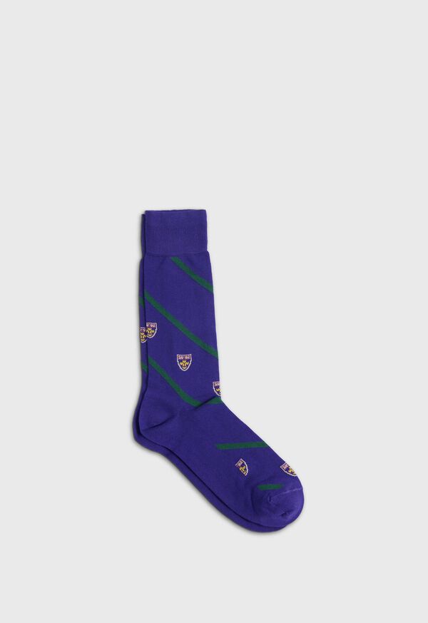 paul stuart Cotton Crest Motif Sock