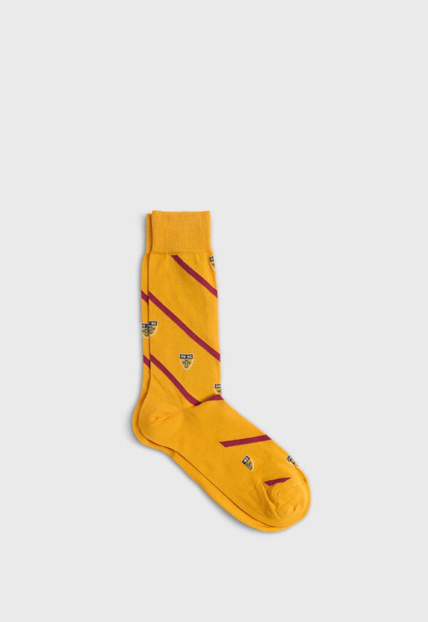 paul stuart Cotton Crest Motif Sock