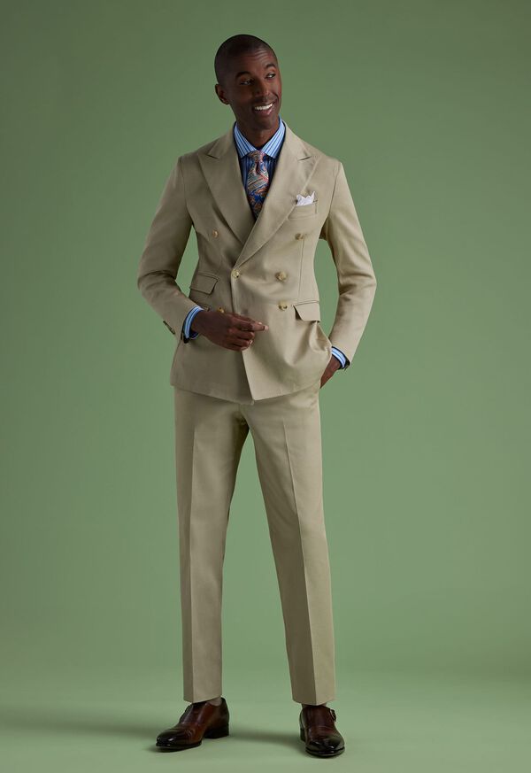 Paul Stuart Cotton Double Breasted Suit