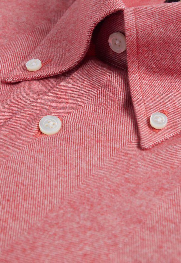 Paul Stuart Cotton Flannel Herringbone Sport Shirt