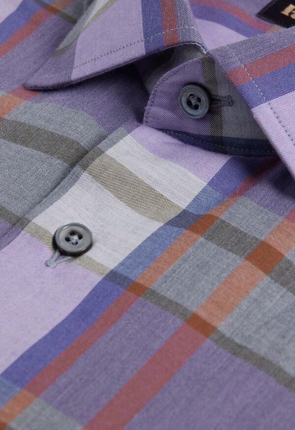 Paul Stuart Cotton Flannel Plaid Sport Shirt