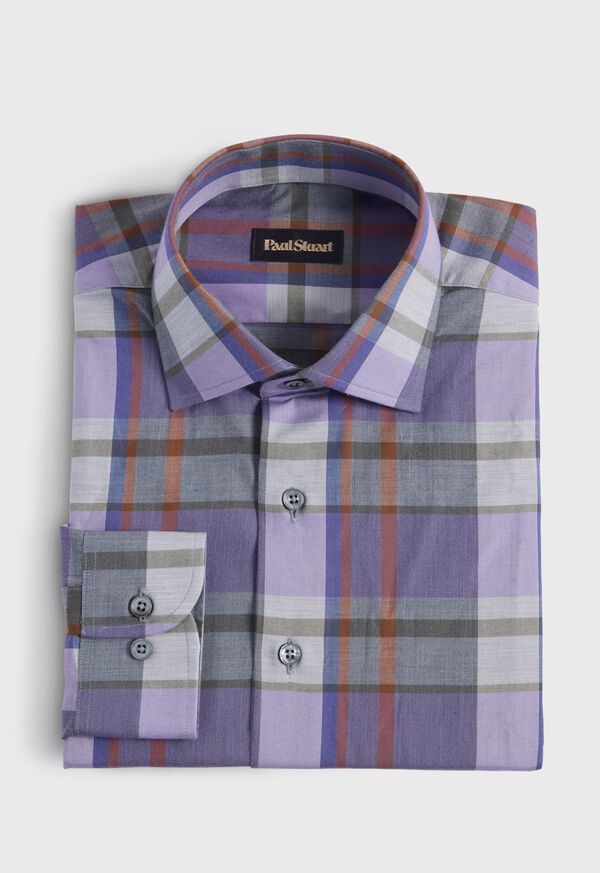 paul stuart Cotton Flannel Plaid Sport Shirt