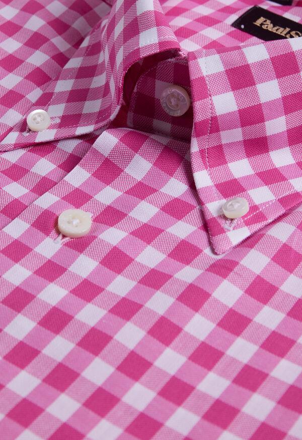 Paul Stuart Cotton Gingham Sport Shirt