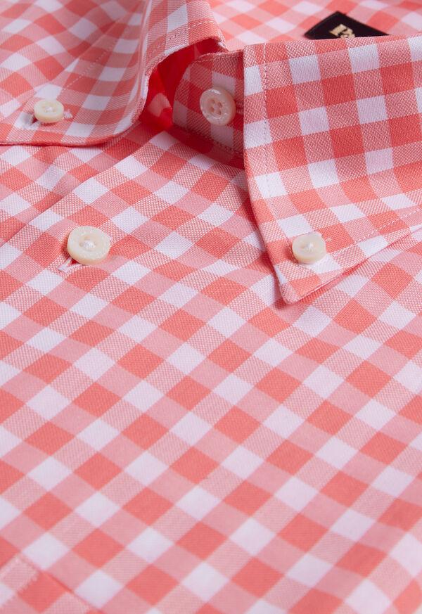 Paul Stuart Cotton Gingham Sport Shirt