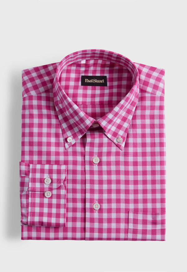 paul stuart Cotton Gingham Sport Shirt