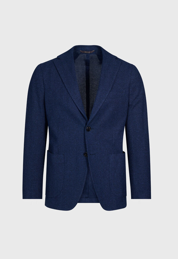 paul stuart Cotton Jersey Herringbone Blazer