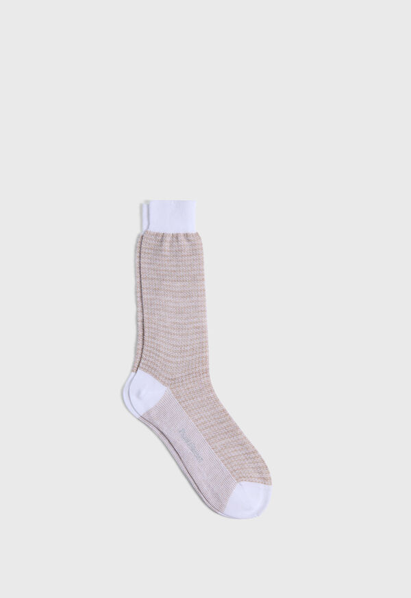 paul stuart Cotton & Linen Houndstooth Sock