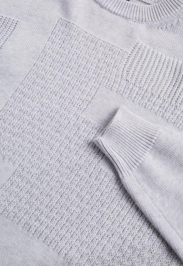 Paul Stuart Cotton Multi Stitch Crewneck Sweater