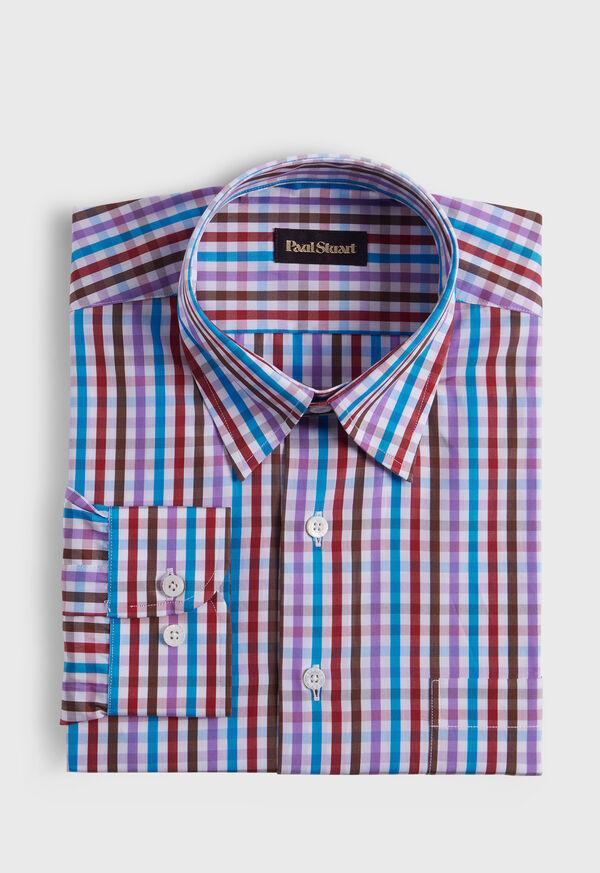 paul stuart Cotton Multicolor Check Sport Shirt