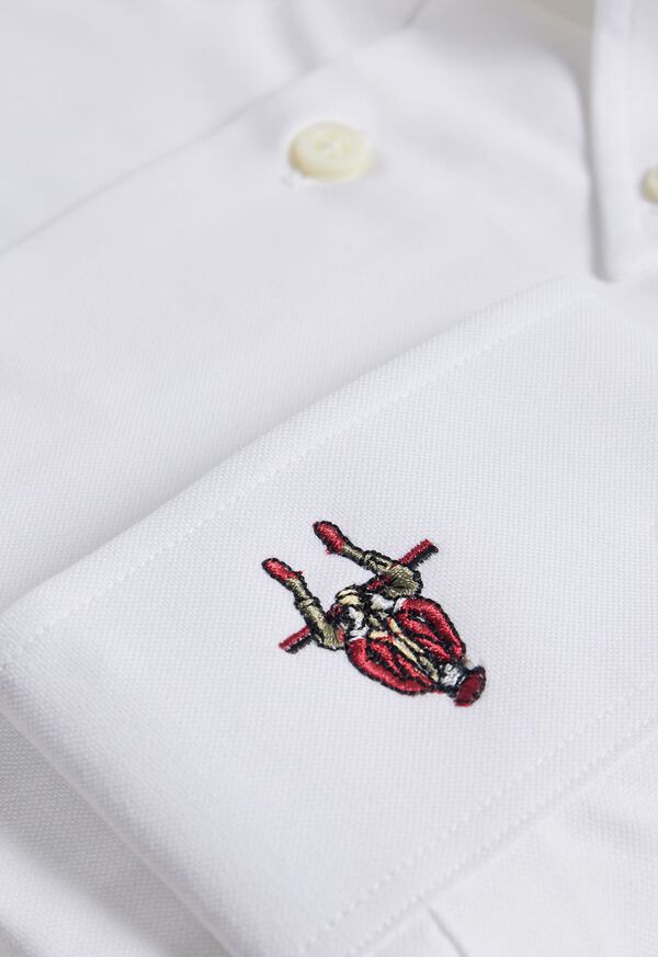 Paul Stuart Cotton Oxford Logo Sport Shirt