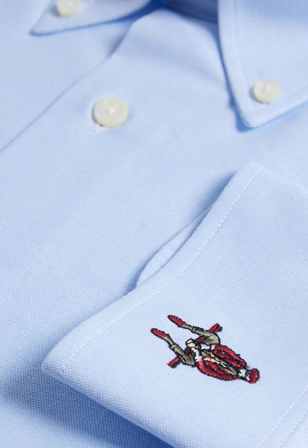 Paul Stuart Cotton Oxford Logo Sport Shirt