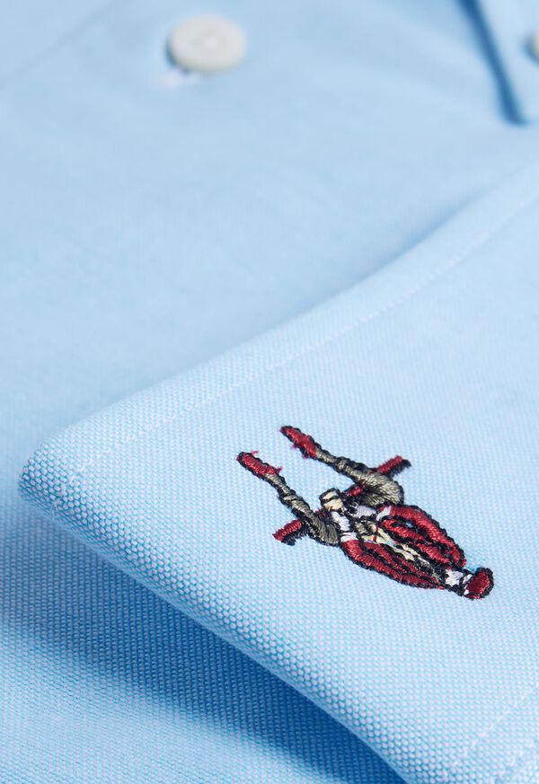 Paul Stuart Cotton Oxford Logo Sport Shirt