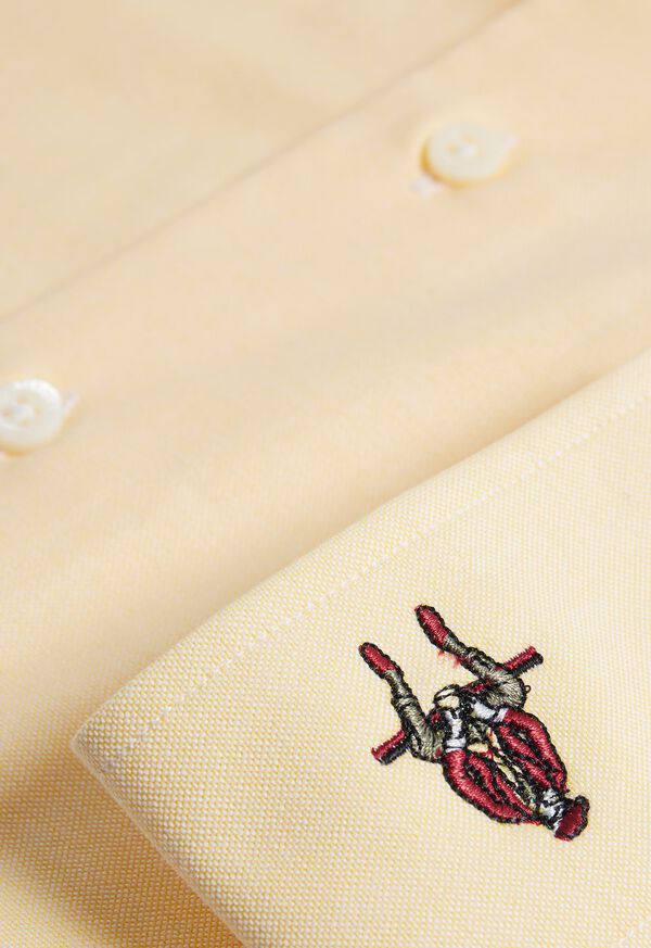 Paul Stuart Cotton Oxford Logo Sport Shirt