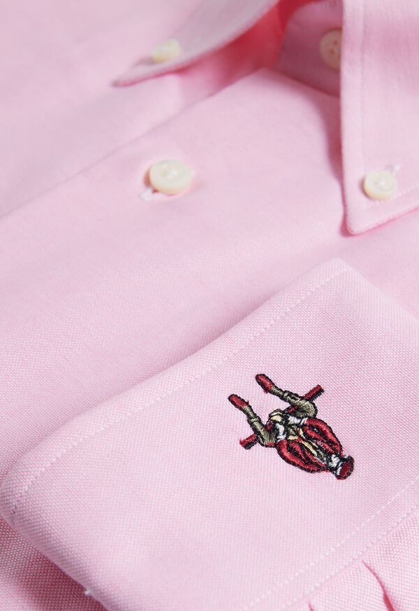 Paul Stuart Cotton Oxford Logo Sport Shirt