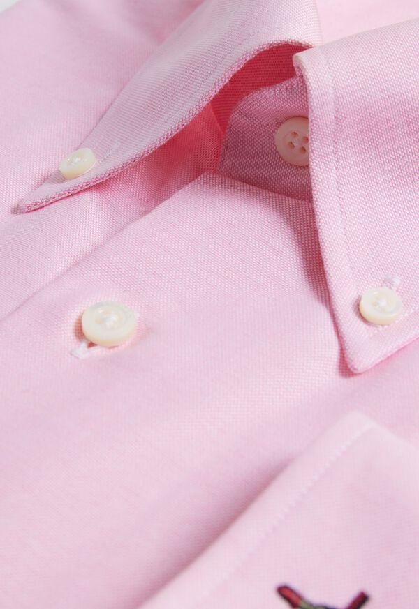 Paul Stuart Cotton Oxford Logo Sport Shirt