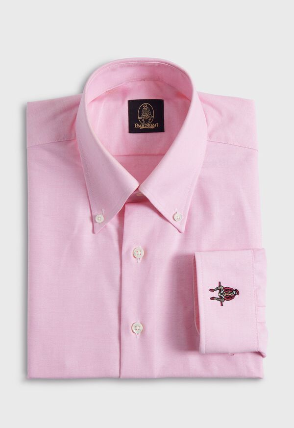 paul stuart Cotton Oxford Logo Sport Shirt