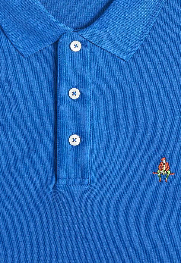 Paul Stuart Cotton Piqué Logo Polo
