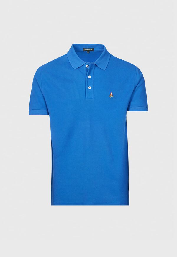 paul stuart Cotton Piqué Logo Polo