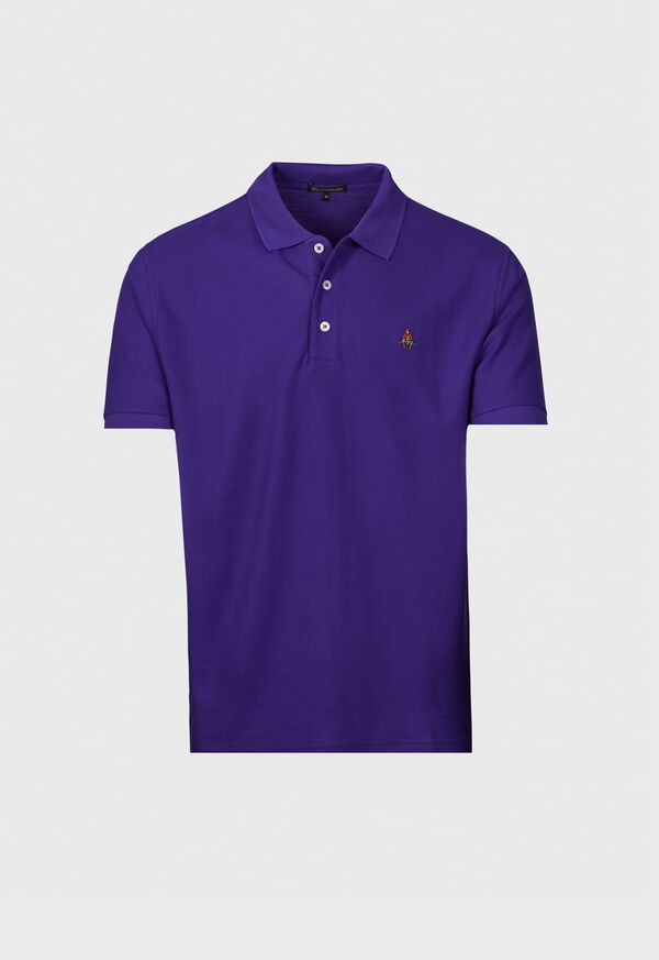 paul stuart Cotton Piqué Logo Polo