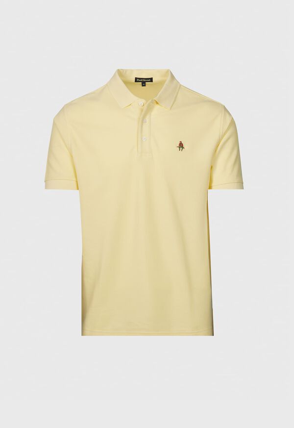 paul stuart Cotton Piqué Logo Polo