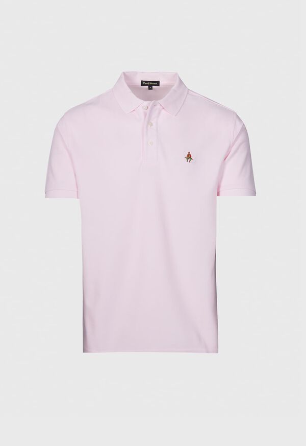 paul stuart Cotton Piqué Logo Polo
