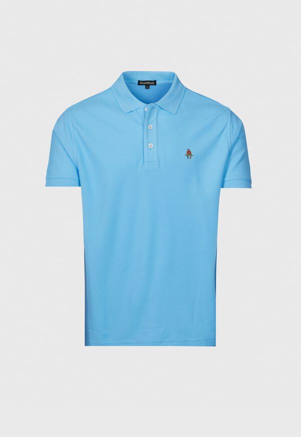 paul stuart Cotton Piqué Logo Polo